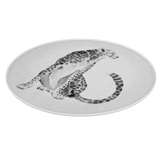 Chrome Cheetah Snijplank (Hoek)