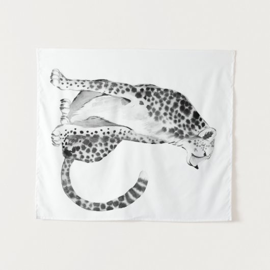 Chrome Cheetah Wandkleed (Voorkant (horizontaal))