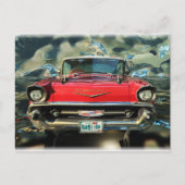 Chrome Chevy 57 Front Briefkaart (Voorkant)