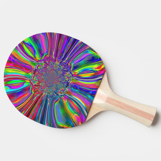 Chrome Colour Laser Ping Pong Paddle Tafeltennisbatje (Zijkant)