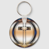 CHROME CROSS SLEUTELHANGER (Voorkant)