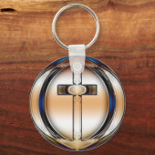 CHROME CROSS SLEUTELHANGER (Voorkant)