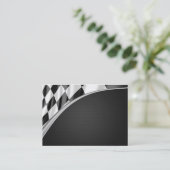 Chrome Curve-vlag Visitekaartje (Staand voorkant)