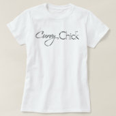 Chrome Curvy Chick Horizontale Logo T-shirt (Design voorkant)