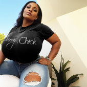 Chrome Curvy Chick Horizontale Logo T-shirt