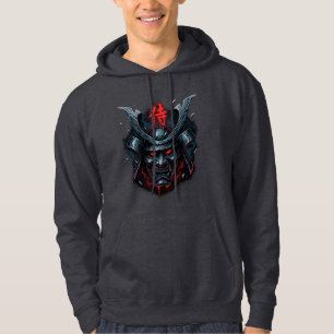 Chrome deelt Samurai-Warrior Mask-afbeelding Hoodie