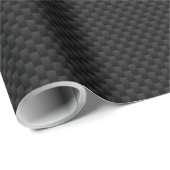 Chrome Dragon Crest dark Carbon Fiber Print Cadeaupapier (Rol Hoek)