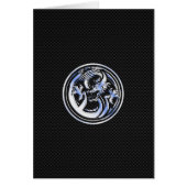 Chrome Dragon Crest donkere koolstofvezelprint (Voorkant)