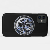 Chrome Dragon Crest on Black Print Case-Mate iPhone Case (Achterkant (horizontaal))