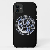 Chrome Dragon Crest on Black Print Case-Mate iPhone Case (Achterkant)
