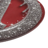 Chrome Drip Letter A Monogram Glitter Pictogram Snijplank (Hoek)