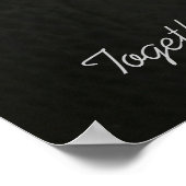 Chrome en Faux-Poster met leder Poster (Hoek)