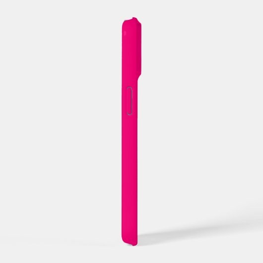 Chrome en Glitter Style Pink Ribbon Awareness iPhone 15 Case (Rechterkant)