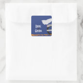 Chrome en Kant Biker Bruiloft Stickers (Tas)