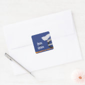 Chrome en Kant Biker Bruiloft Stickers (Envelop)
