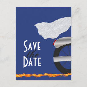 Chrome en Lace Biker slaan het Date Briefkaart op