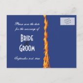 Chrome en Lace Biker slaan het Date Briefkaart op (Achterkant)