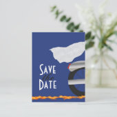 Chrome en Lace Biker slaan het Date Briefkaart op (Staand voorkant)