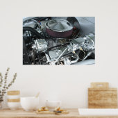 Chrome-engine Poster (Keuken)