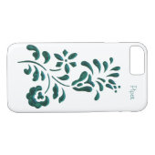 Chrome: Floral iPhone 7-Hoesje Case-Mate iPhone Case (Achterkant (Horizontaal))