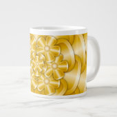 Chrome Flowers - Gold Giant Coffee Mok (Voorkant rechts)