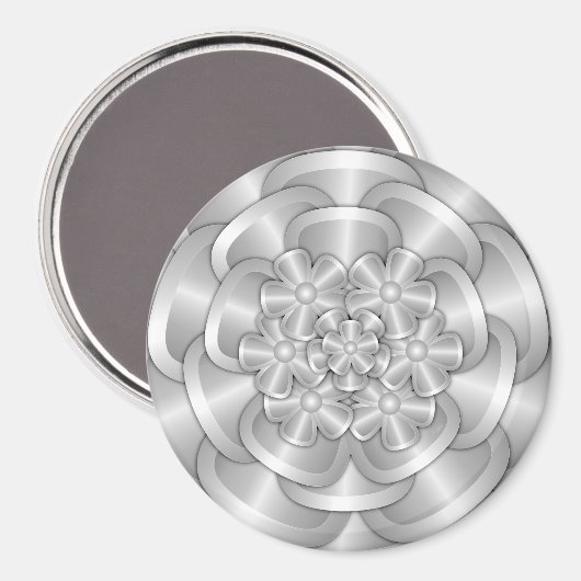 Chrome Flowers - Silver Magnet (Voorkant / Achterkant)