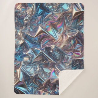 Chrome Folie Ultra-Cozy Deken – Futuristische Glan