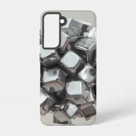 Chrome Geometric Cubes Samsung Hoesje Samsung Galaxy Hoesje