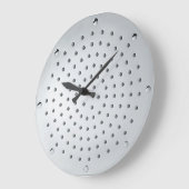 Chrome Grate Face Grote Klok (Hoek)