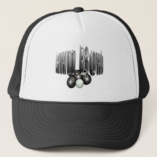 Chrome grawn Bowls and Logo Design Trucker Pet (Voorkant)