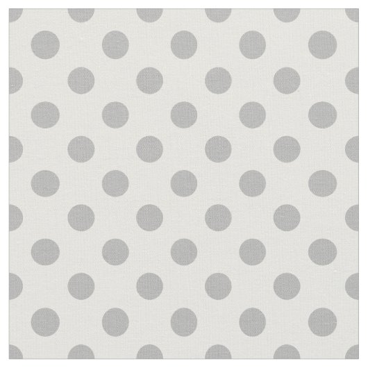 Chrome Gray Polka Dots Circles Stof (Close Up)