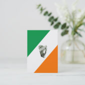 Chrome Green Harp Green Oranje Visitekaartjes (Staand voorkant)