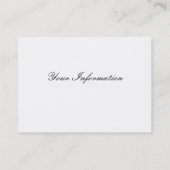 Chrome Green Harp Green Oranje Visitekaartjes (Achterkant)