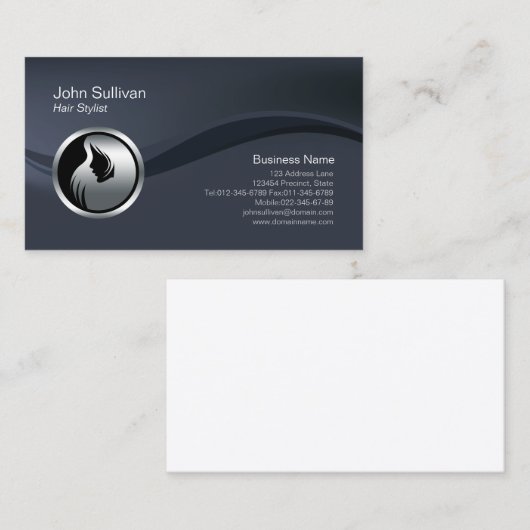Chrome Hair Style Icon Hair Stylist Visitekaartje (Voorkant / Achterkant)