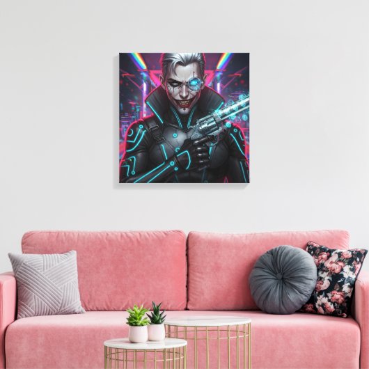 Chrome Harlequin Canvas (Insitu (Woonkamer))