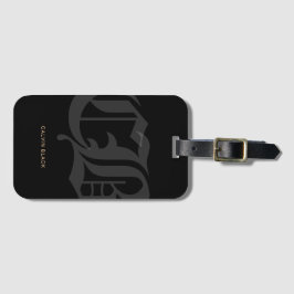 Chrome Hearts Geïnspireerde Moderne Minimalistisch Bagagelabel