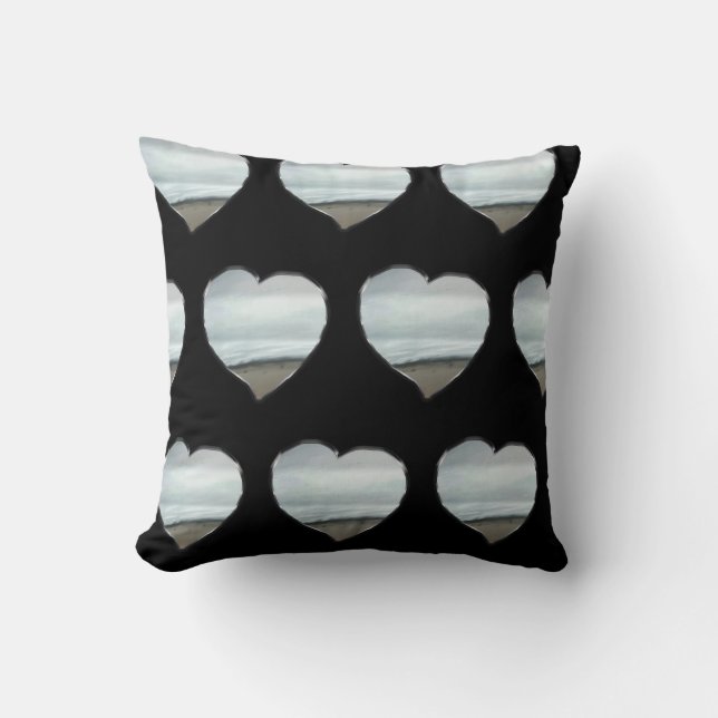 Chrome HEARTS-patroon Kussen (Voorkant)