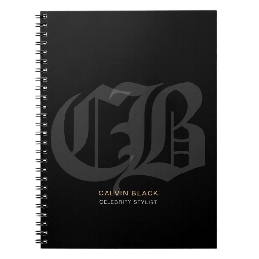 Chrome Hearts professionele moderne minimalistisch Notitieboek (Voorkant)