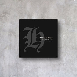 Chrome Hearts stijl professioneel modern minimalis Vierkante Visitekaartje
