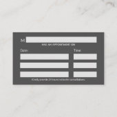 Chrome Holographic 3D Medical Caduceus Afsprakenkaartje (Achterkant)