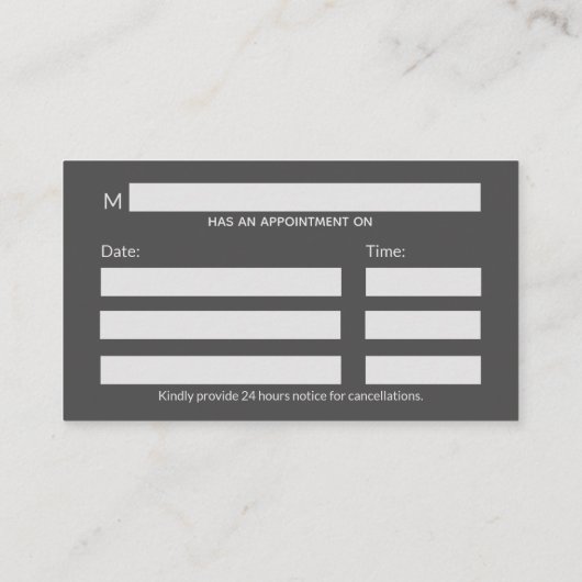 Chrome Holographic 3D Medical Caduceus Afsprakenkaartje (Achterkant)