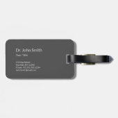 Chrome Holographic 3D Medical Caduceus Bagagelabel (Achterkant horizontaal)