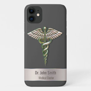 Chrome Holographic 3D Medical Caduceus Case-Mate iPhone Case