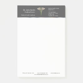 Chrome Holographic 3D Medical Caduceus Post-it® Notes