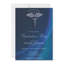 Chrome Holographic Medical Caduceus Afstuderen