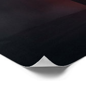 Chrome Infinity Beeldhouwwerk Futuristisch Abstrac Poster (Hoek)