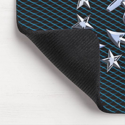 Chrome Jachtvlag Auto Grille Print Muismat (Hoek)