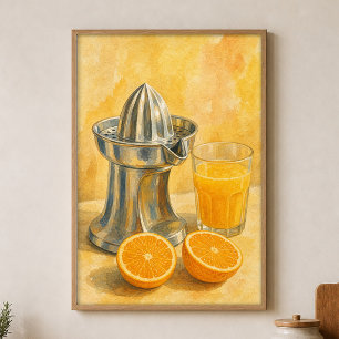 Chrome Juicer & Oranjehelften Watercolour Poster