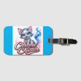 Chrome Kitten Bagage Label Voor Reizen, Kamperen, 
