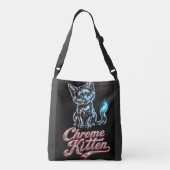 Chrome Kitten Cool Hoodie Crossbody Tas (Achterkant)